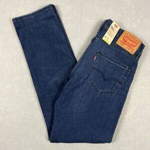 Levi’s 502 Taper Jeans Mens Size 29x32 Blue Dark Wash Stretch Zip Fly Casual NWT